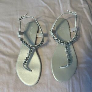 David's Bridal Wedding Sandals Size 7 Never Worn!